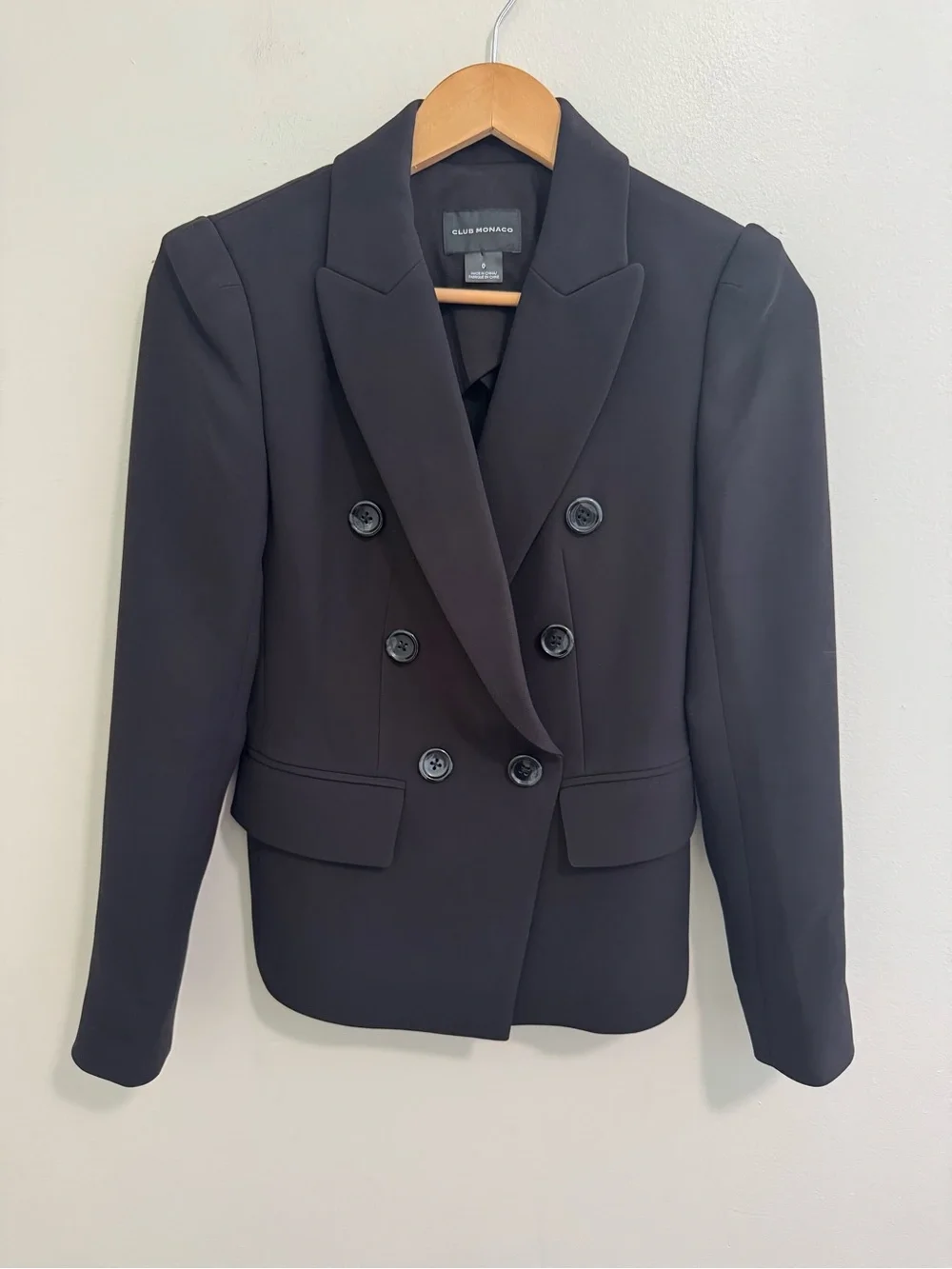 Club Monaco Double Breasted Blazer